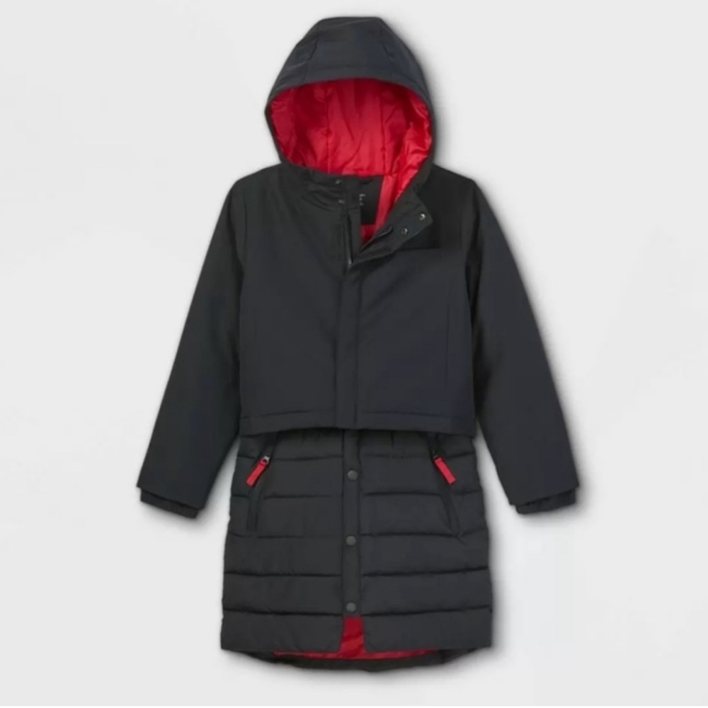 Girls In Motion Puffer All Weather Coat Water Proof Wind Resistant Snow Days